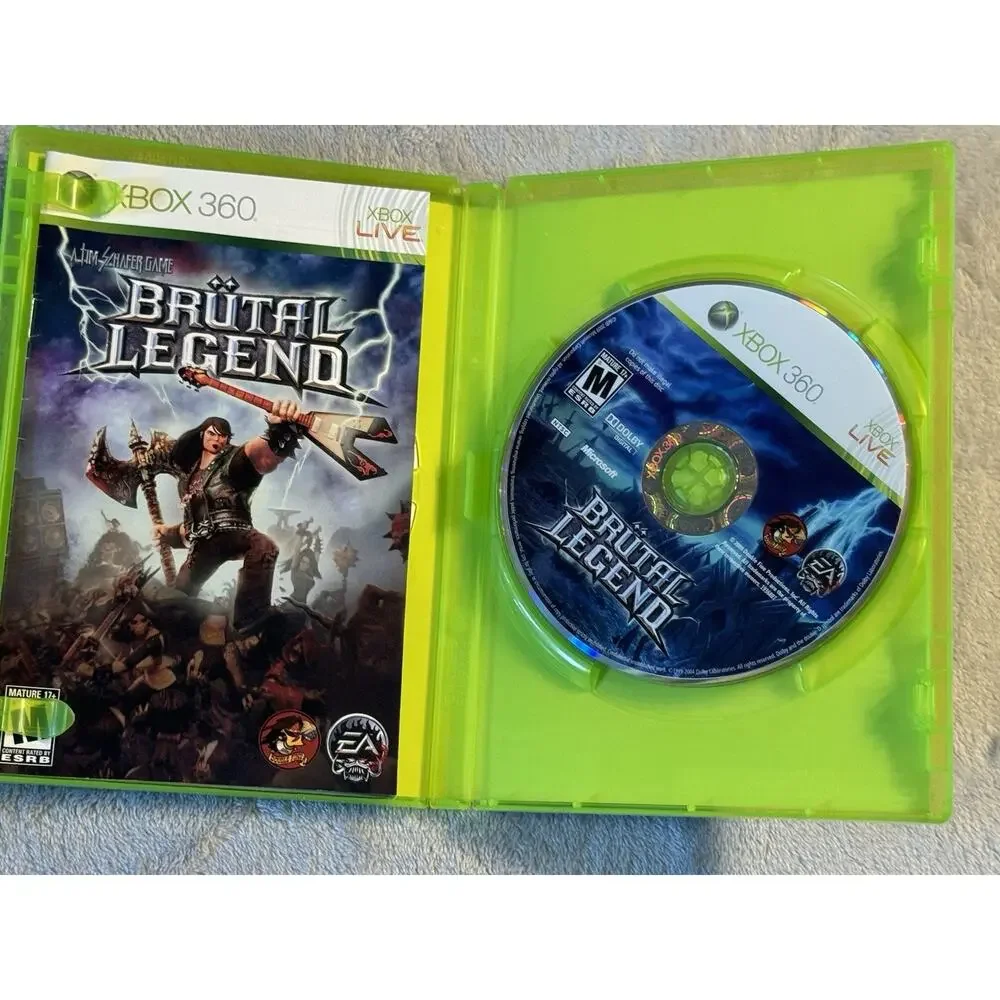 Lot Brutal Legend Microsoft Xbox 360 2009 CIB & Rock Band 2007 Video Games Ozzy